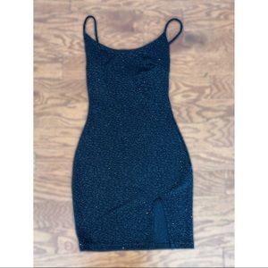 Black sparkly mini dress